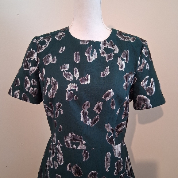 🔸Jason Wu Collection Front Green With Chrome Mini Dress Size Medium - Picture 4 of 7